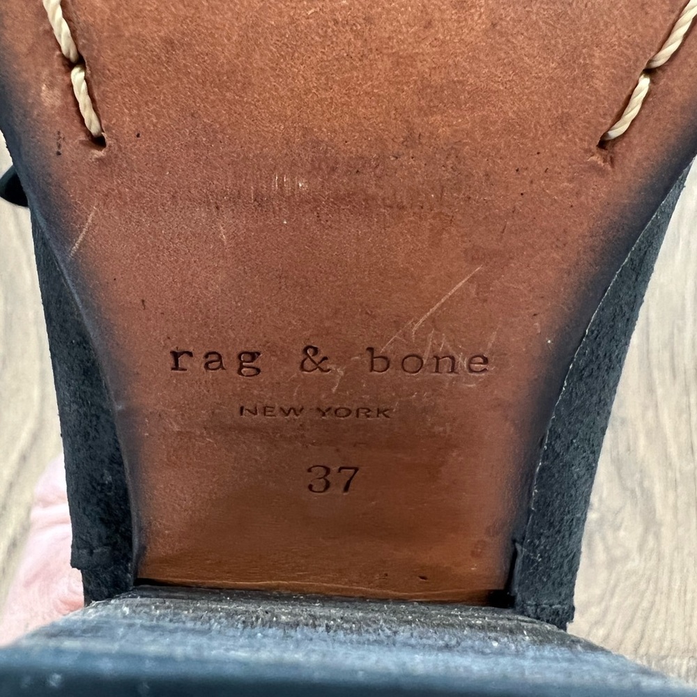 Black Harrow Rag And Bone Ankle Bootie Size 37 - image 7